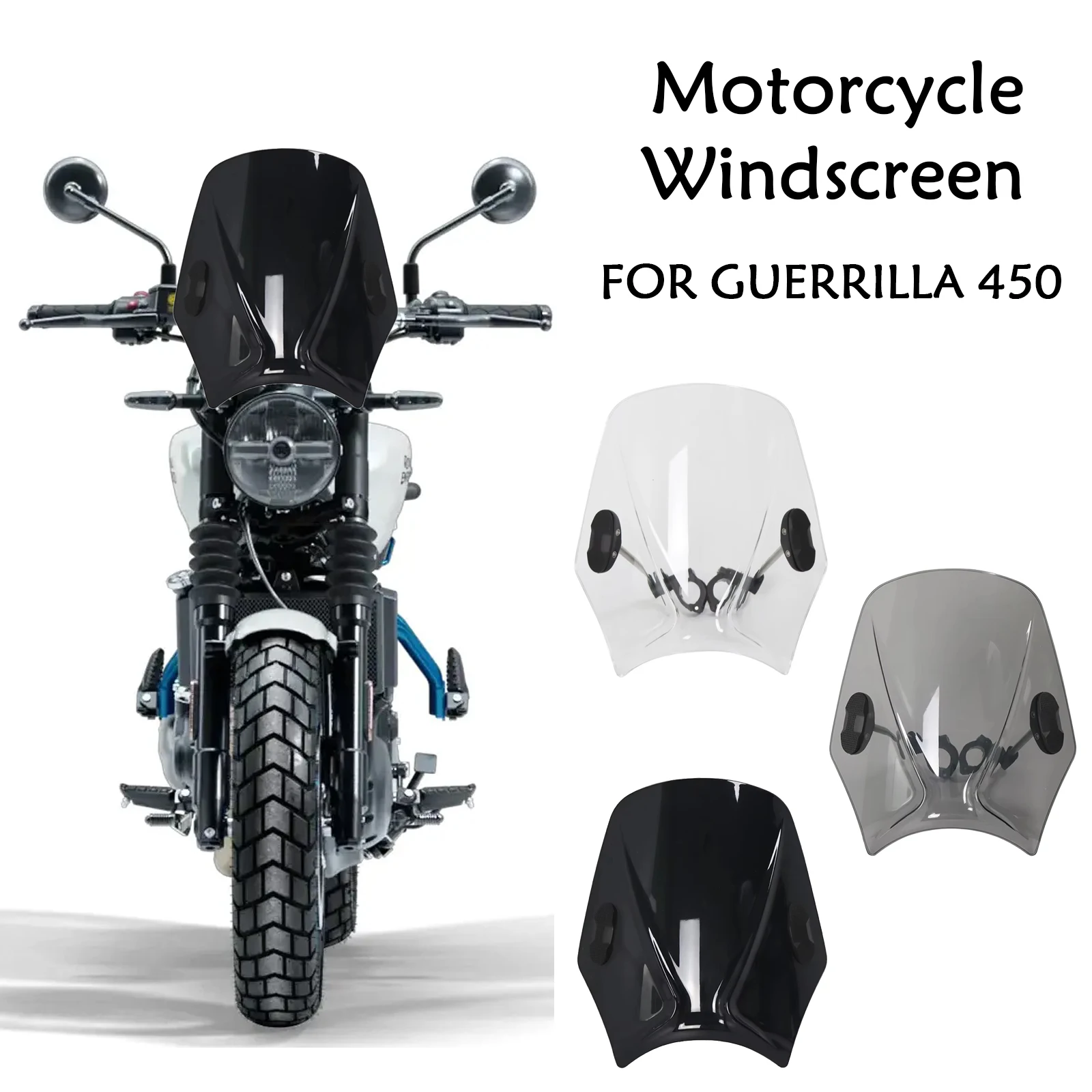 Dla GUERRILLA 450 guerrilla450 akcesoria przednia szyba motocyklowa osłona ochronna przedniej szyby deflektor przednia osłona ochronna