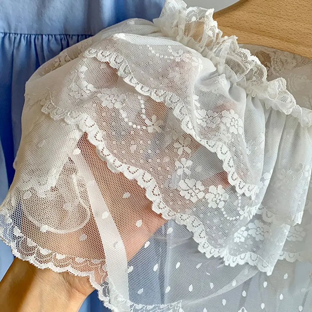 Rok Kasa Berlapis Renda Bunga Fashion Y2k Pakaian Jalanan Rok Mini Tali Agaric Rok Pembungkus Celemek