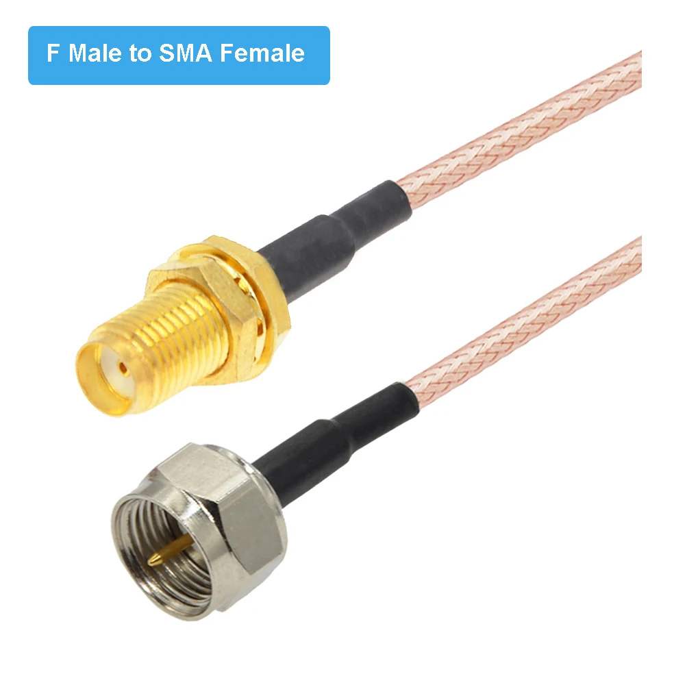 100PCS RP-SMA /SMA Female to F Male TV Plug RF Connector Adapter RG316 Pigtail Extension Cable RF Coaxial Jumper Cord Wholesales