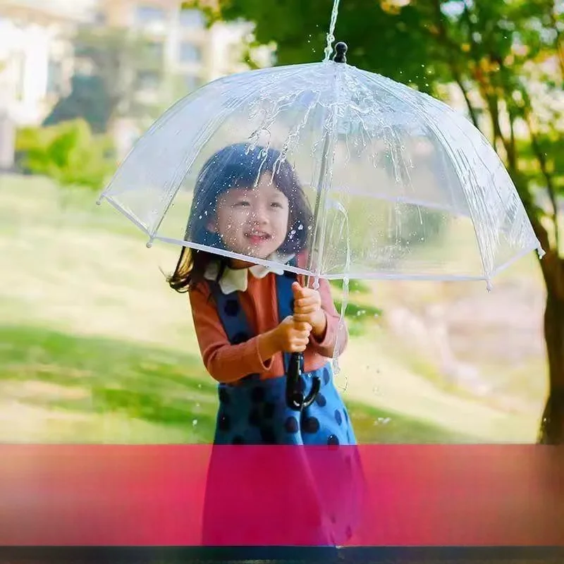 

Ultra-Light Transparent Children's Umbrella Princess Kindergarten Cute Safe Boys And Girls Primary School New 2025 Model