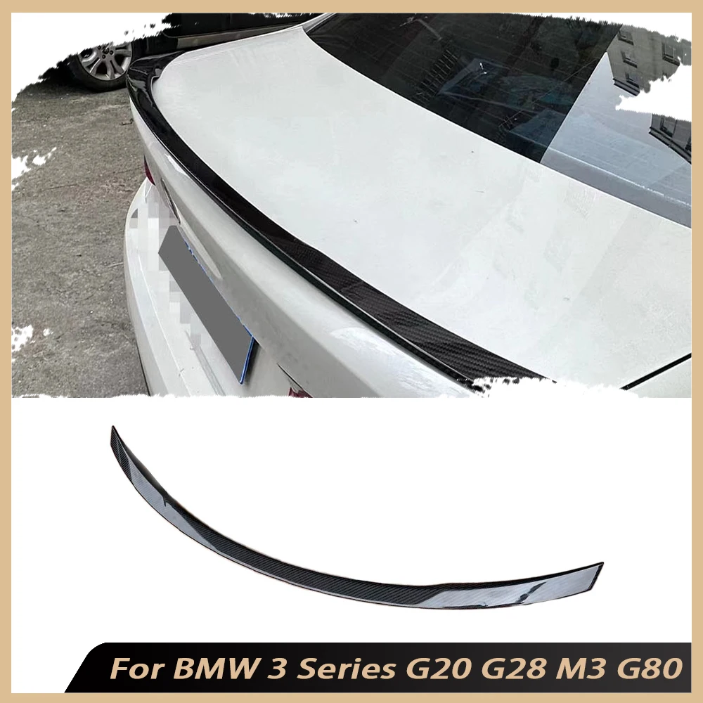 

Carbon Fiber A Style Rear Spoiler Car Trunk Boot Spoiler for BMW 3 Series G20 G28 M3 G80 2019-2023 Rear Wing FRP Body Kits