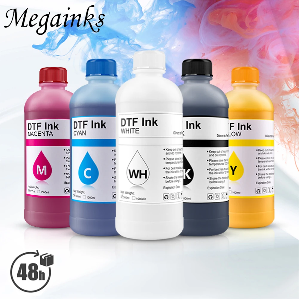 500ML DTF Ink For Epson L805 L1800 I3200 1390 1400 1430 XP600 Modified DTF Inkjet Printer Direct Transfer Film Ink Eco Quality