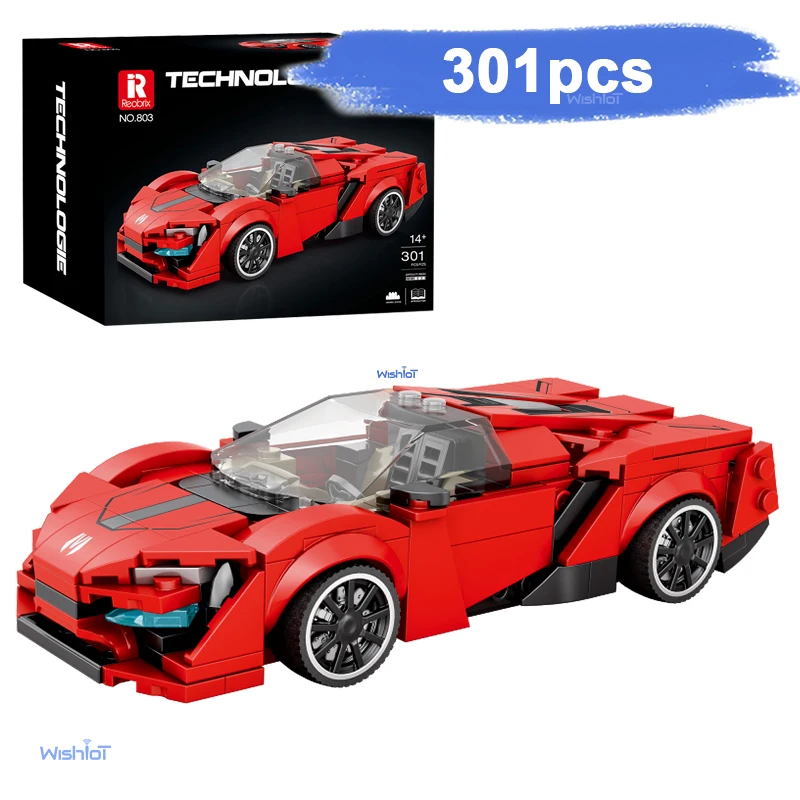 

803 Car 1:24 Scale Mini Model Car 301pcs Building Blocks MOC City Creative Exper Bricks Technical Education Toys For Boy Gift