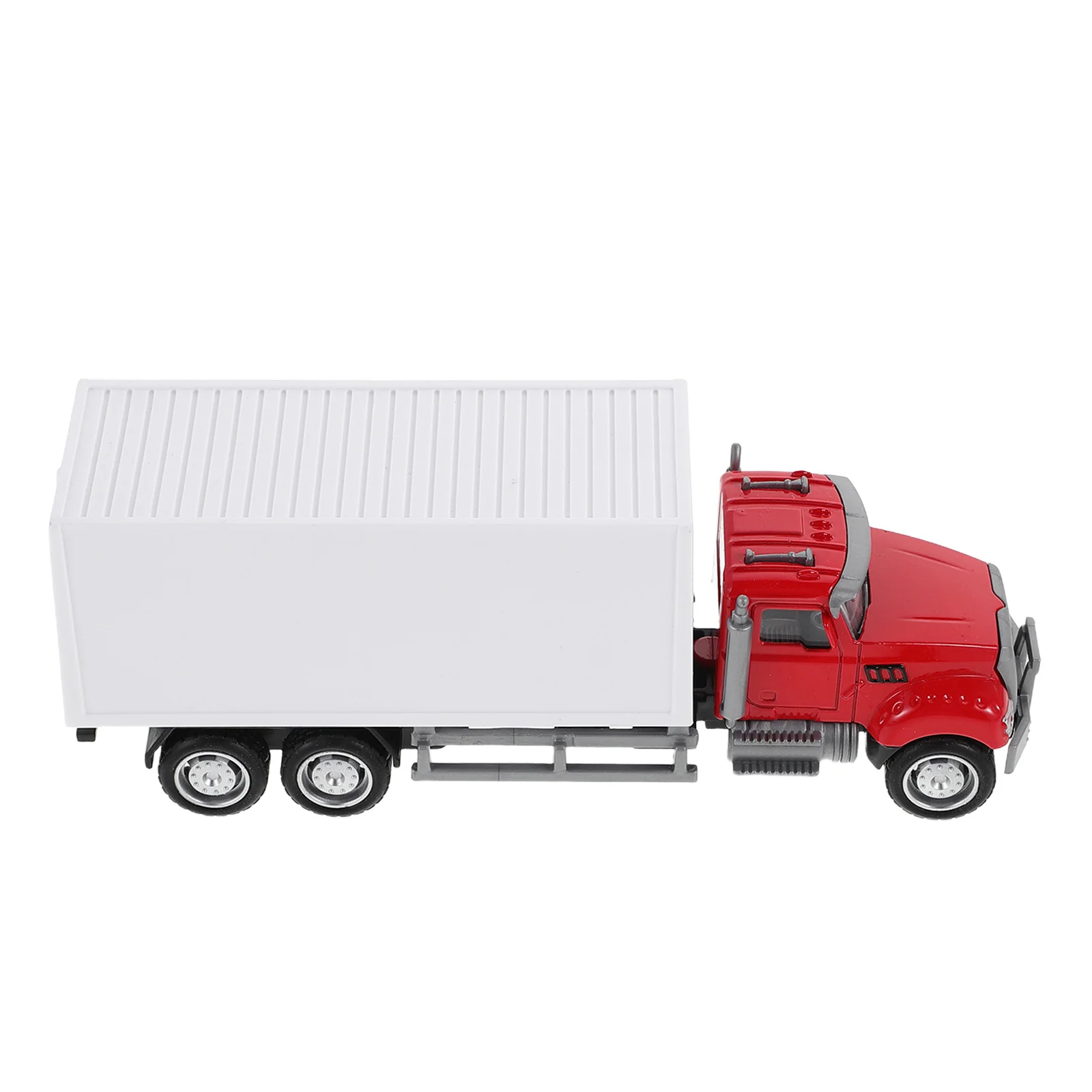 

Realistic Diecast Semi Truck 15.5cm Alloy Transport Carrier Friction Powered Construction Vehicle Gift Mini Semi Truck