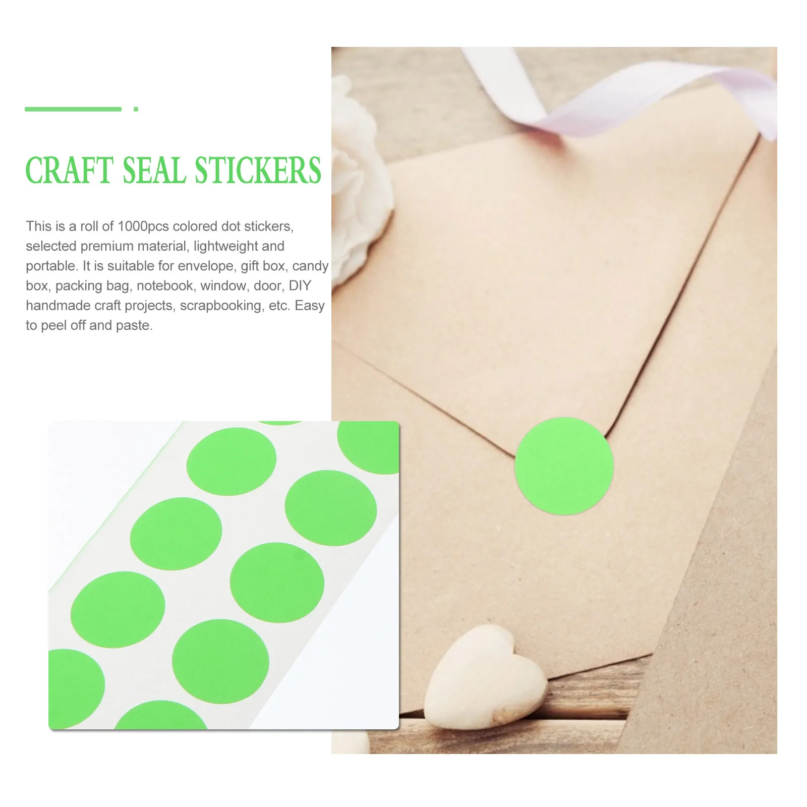 

Fluorescent Colored Dot Stickers Lightweight Self-Adhesive for DIY Crafts Gift Boxes Scrapbook Decorative Label Tag