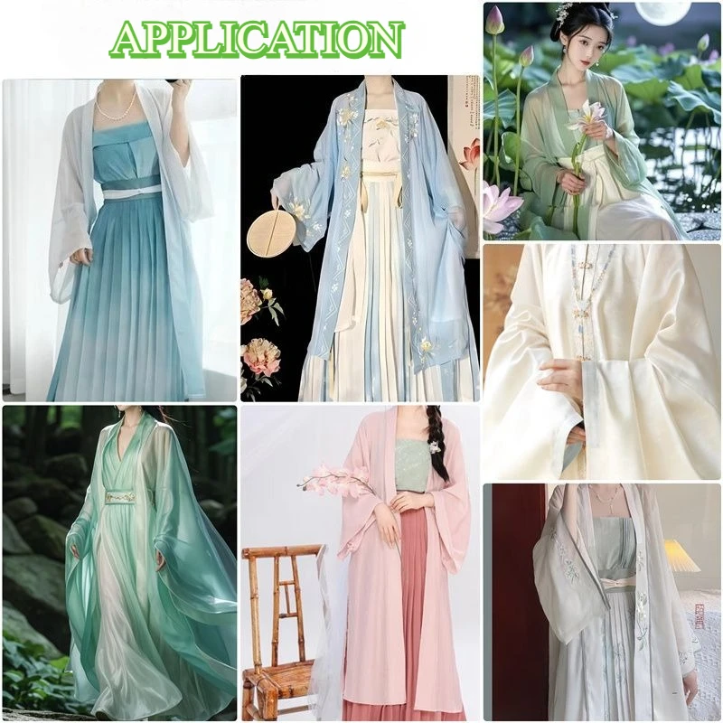 Solid Color Chiffon Fabric Thin Breathable Clothing Fabric for Sewing Summer Dresses Pants DIY Handmade Accessories Material - Image 6