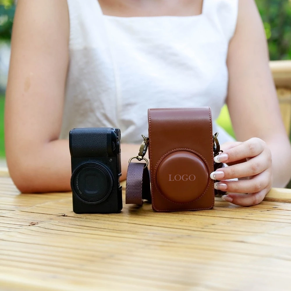 For Ricoh GR GR2 GR3 GRIII GR II Generation Camera Case Camera Storage Bag Shoulder Strap Case PU Leather Case Camera Bag view 2