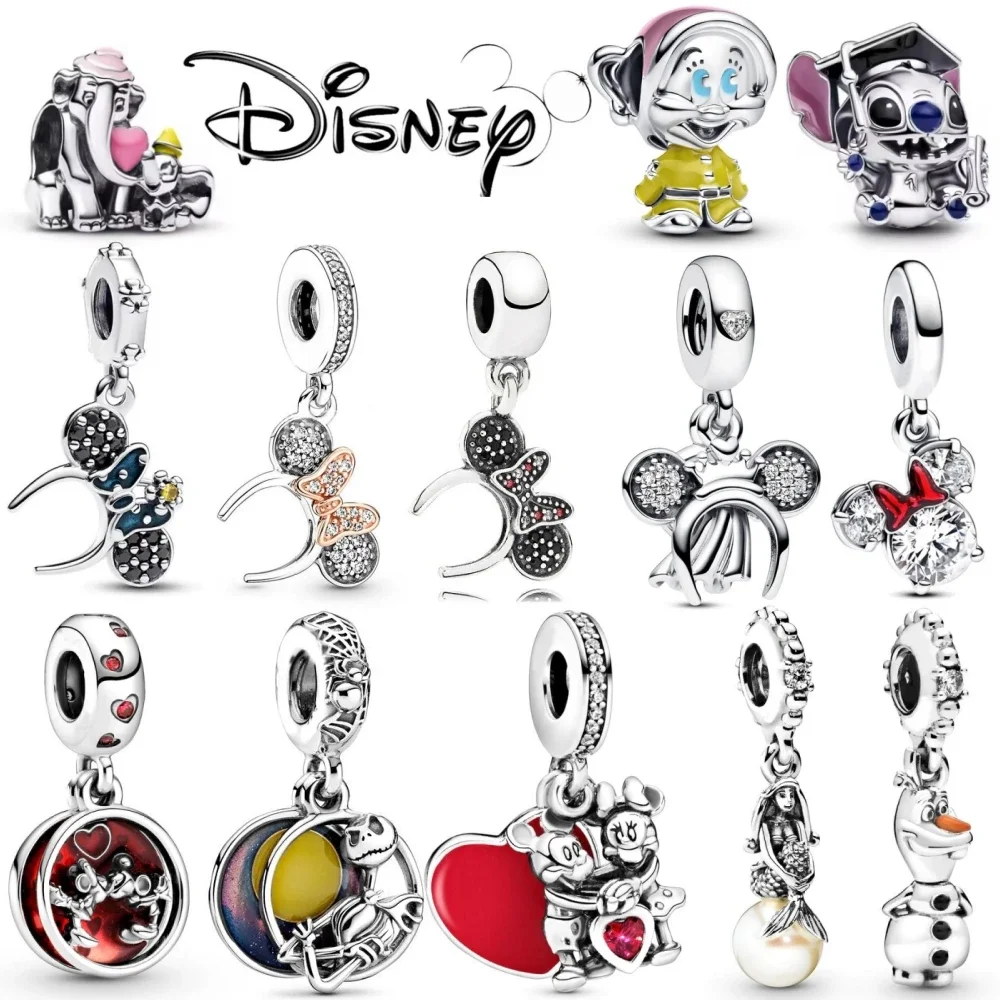 

Disney New Fashion Charm，Bow Pendant Personalized DIY Cute Beads,Fit Original Bracelet,Anniversary,Gift,2025
