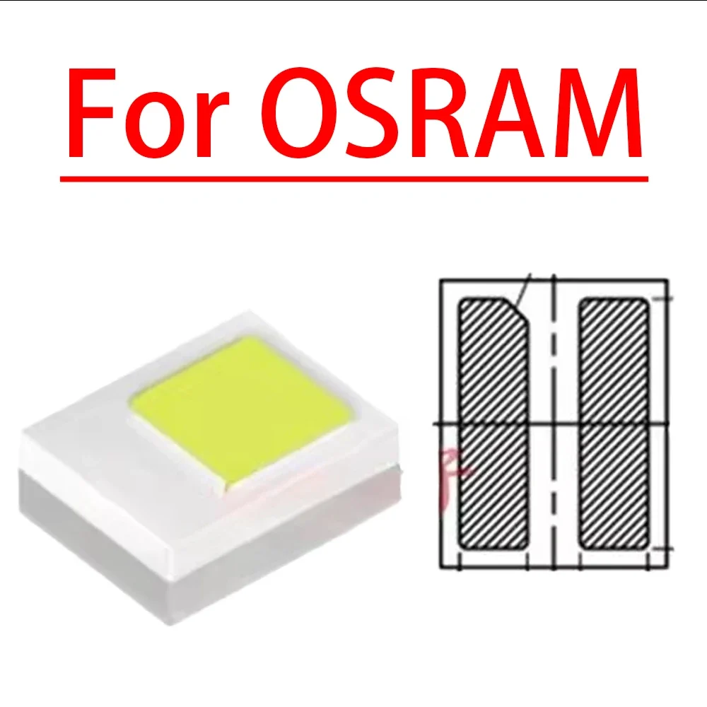 White Yellow 10/100/1000PCS 2016 Positive 5W Patch LED Light Beads 2 Pin 3 Pin Imported Car Headlights 2016