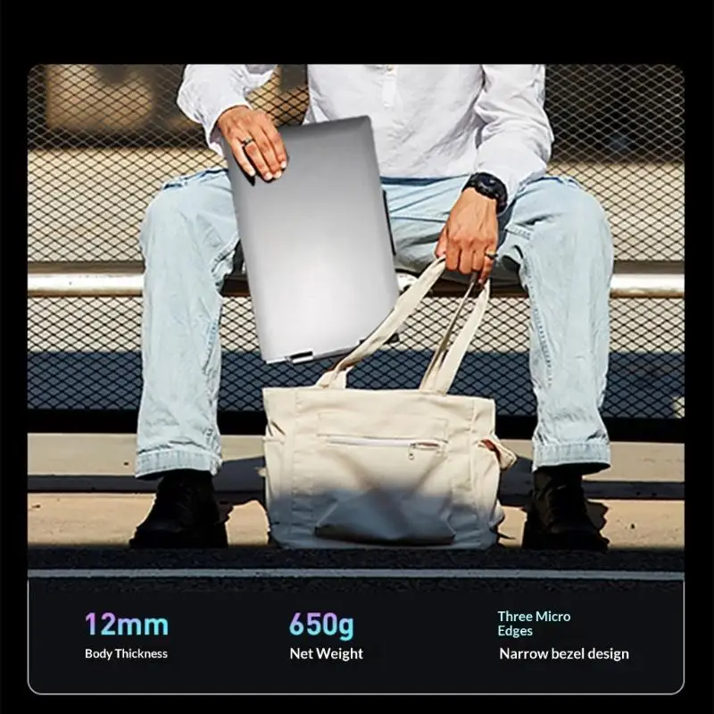 652F Multifunctional Portable Screen Extender 14inch Size Featuring USB Type C HDTV Connectivities for Office and Entertainment
