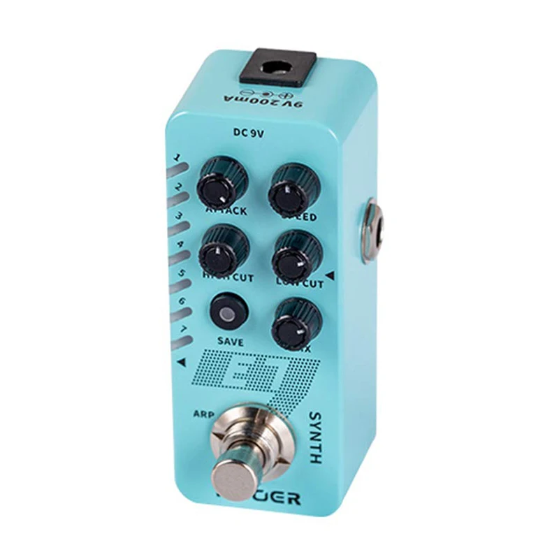 Mooer E7 Polyphonic Synth 7 Types Pedal Effects Tuning Electric Guitar Effect Pedal Synth Tones for Electric Guitar Bass