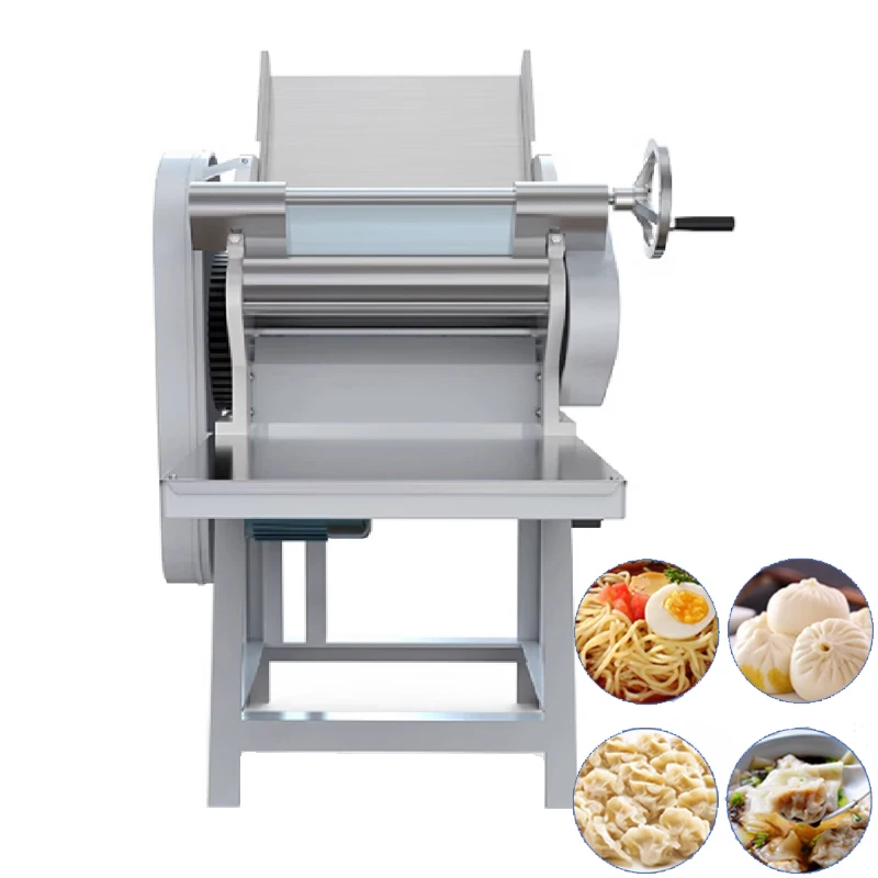 

400 Dough Press Machine Commercial Kneading Table Stainless Steel Electric Steamed Bun Skin Dumplings Food Cake Fondant Maker