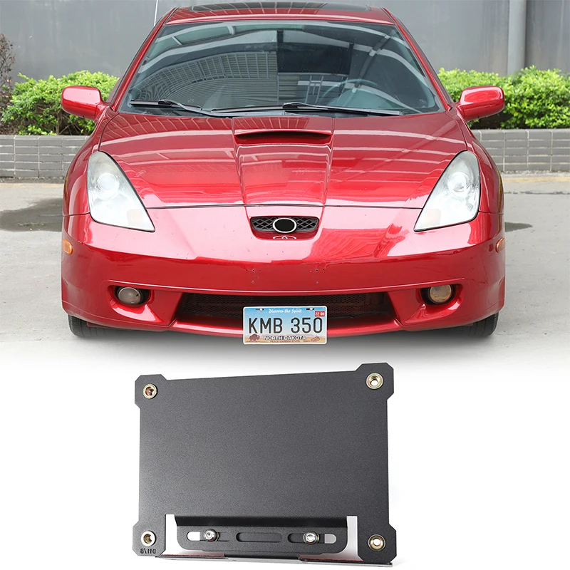 

Для Toyota Celica 1999-2005: Кронштейн-держатель номерного знака из углеродистой стали, усиленный, стандарт США, для установки спереди, аксессуары для крепления