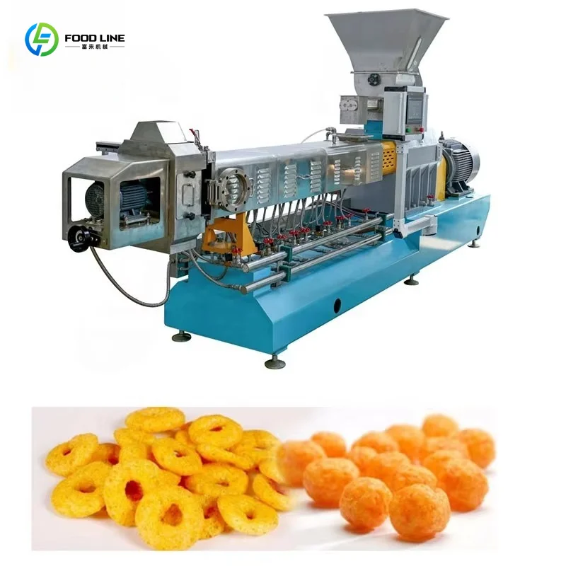 Customized Grilled Corn Kernels Snack Production Line Twin Screw Extruder with Competitive Price