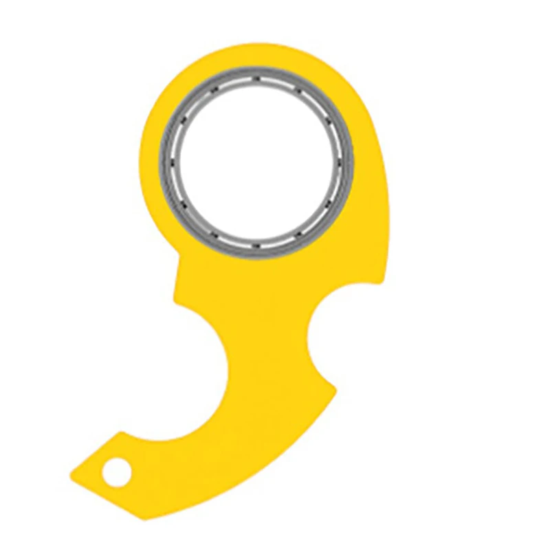 Creative Funny Second Generation Fingertip Rotating Gyro Decompression Keychain Fidget Child Adult Stress Relief Spinner Toys