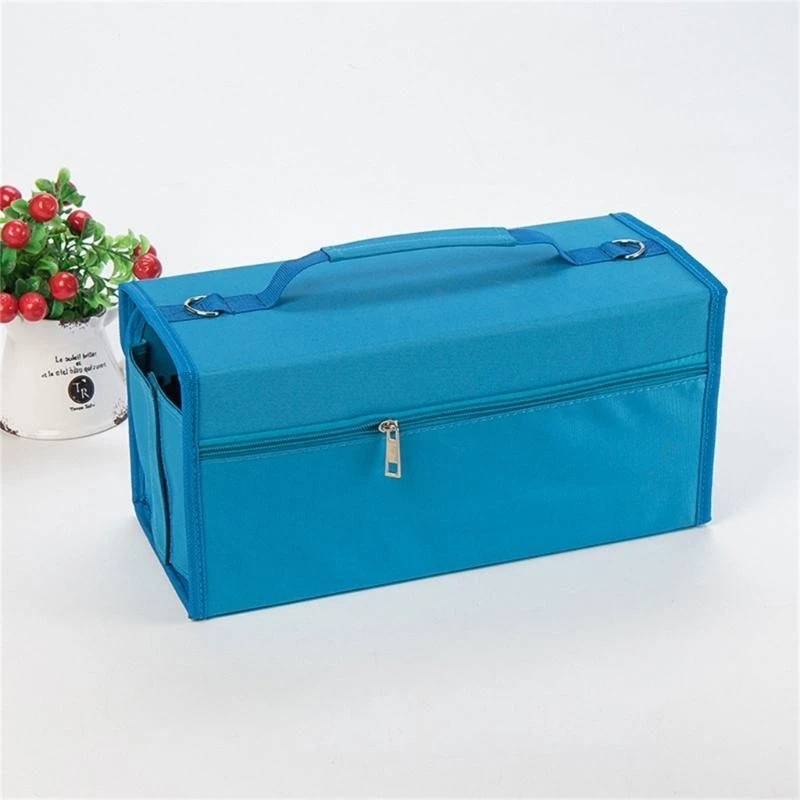 Marcadores Organizadores armazenamento multifuncional Bolsa transporte com design alça ombro