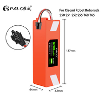 PALO 14.4V 6700mAh Li-ion Rechargeable Battery for Xiaomi Roborock S50 S51 S52 S53 S55 T6 T60 T61 T65 Robotic Vacuum Cleaner