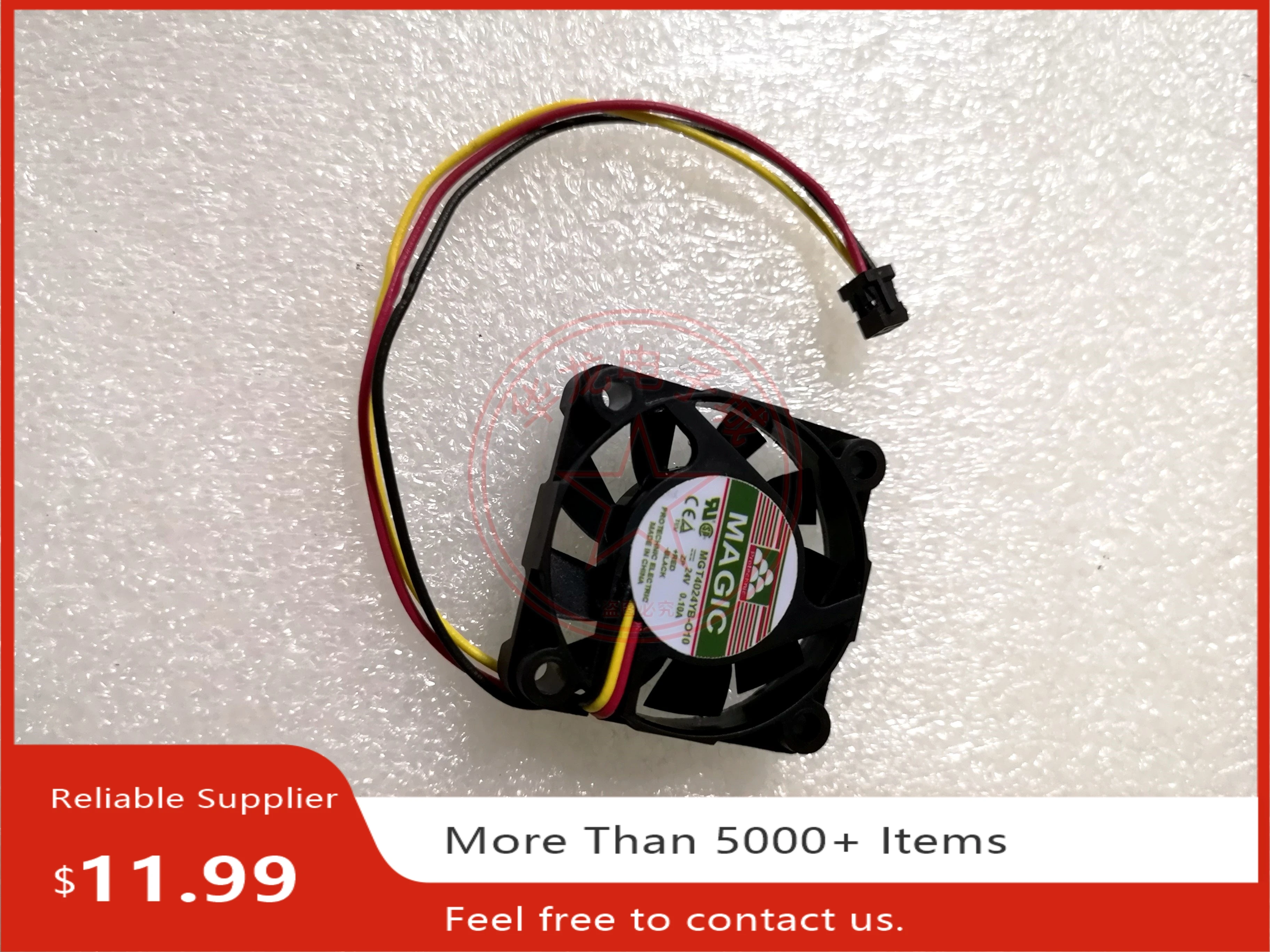 For Magic Fan MGT4024YB-O10, 24V, 0.10A, 40x40x10mm. Server Cooling