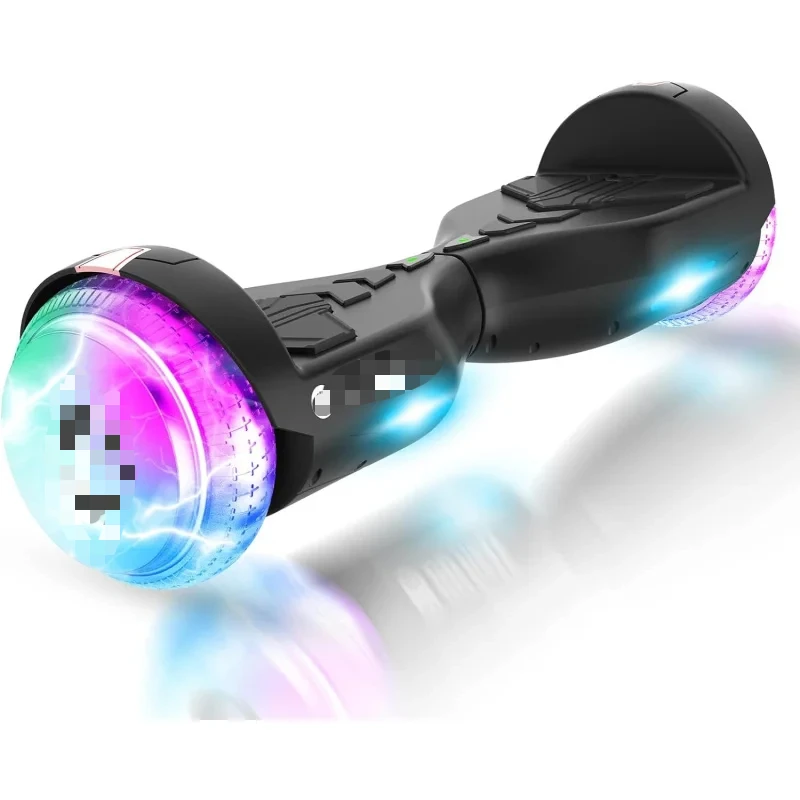 

Hoverboard Gotrax Light со светодиодными колесами 6,5 дюйма; Музыкальный динамик, диапазон макс. 5/6 миль, мощность 6,2 миль в час с двумя двигателями мощностью 200 Вт/250 Вт, UL2