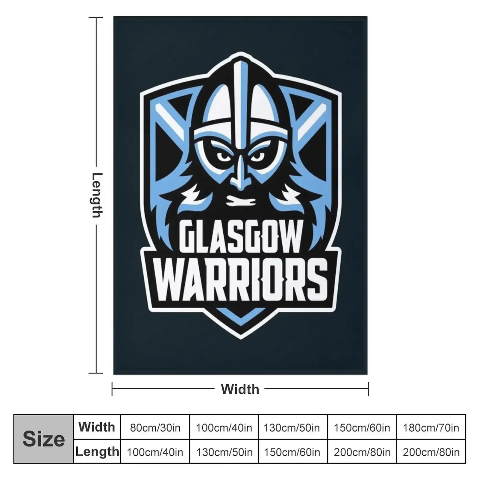 Glasgow Warriors Throw Blanket Bed linens Nap For Decorative Sofa Blankets