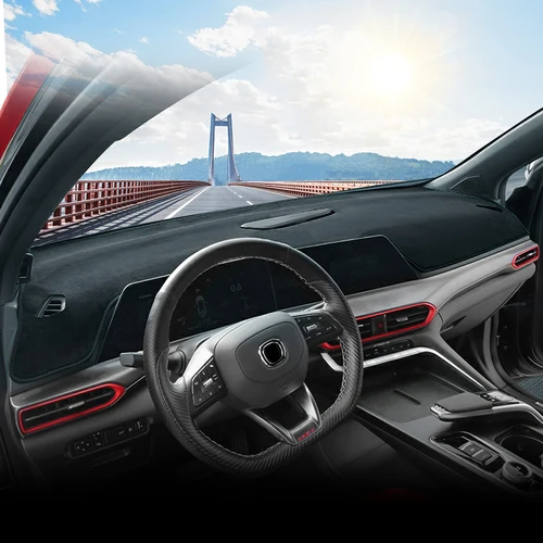 Imagen 2 del producto Para Changan UNI-T UNIT 2020 2021 2022, cubierta para salpicadero de coche, alfombrillas parasol para evitar almohadillas de luz, Panel de instrumentos, alfombras Anti-UV