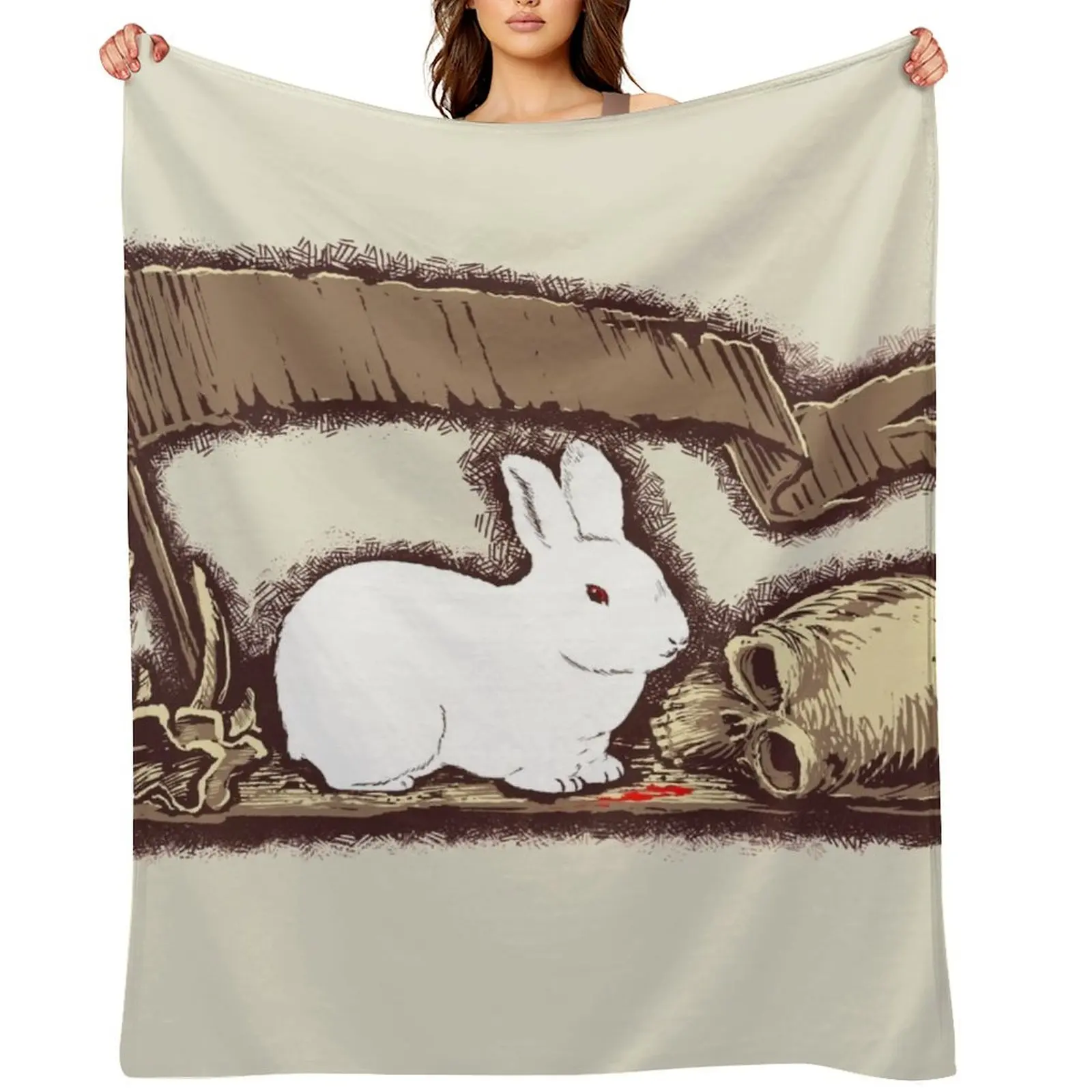 

Killer rabbit Throw Blanket Beautifuls Baby Decorative Sofa Bed Fashionable Blankets