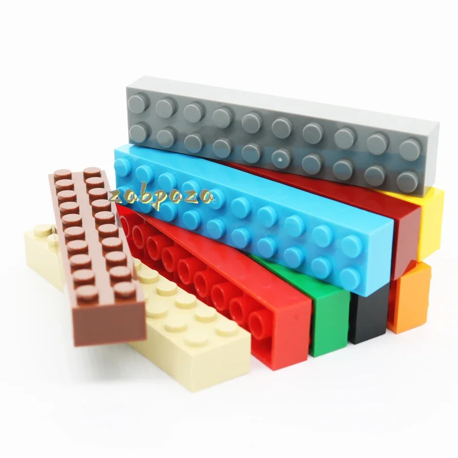 10PCS MOC 3006 2x10 Bricks Building Blocks 92538 High-Tech Plate Board Assemble Educational Particle Toy Children Birthday Gift