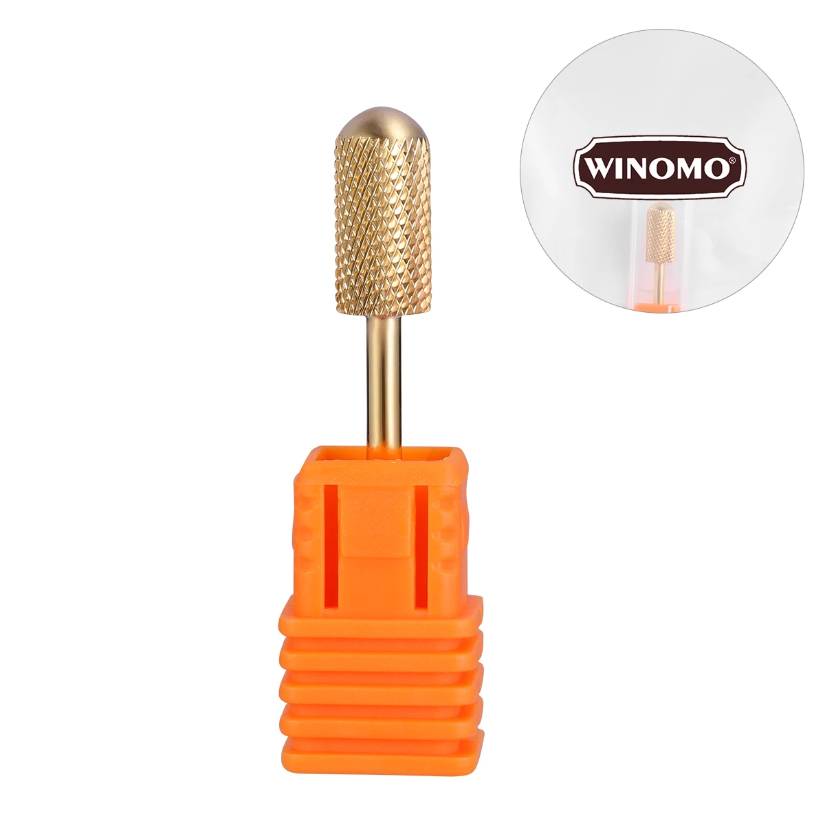 1pc Gold Plated Drill Bit Replacement For Electric File Manicure Art Tools Home Use Nail Nail Bit Replacement Broach