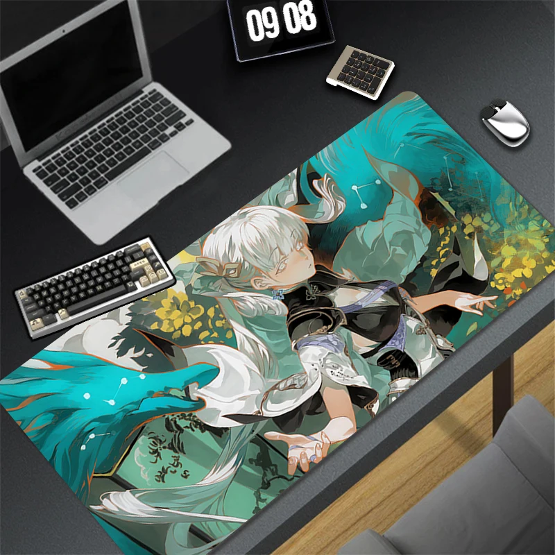 Computer Gaming Accessories HD Mousepad Office PC Mouse Pad Keyboard Pad Desk Decoracion Wuthering Waves Jinhsi Anime Desk Mat