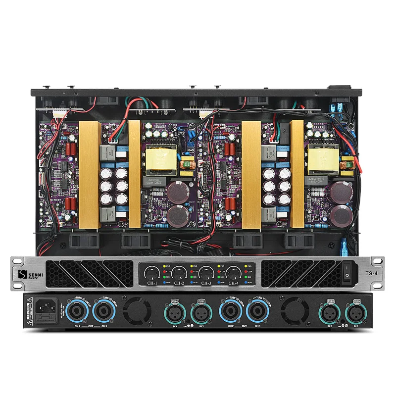 Imagem -06 - Channel Amplificador de Potência Digital Profissional Interruptor Botão de Volume para Speaker Stage dj Canais Senmi2