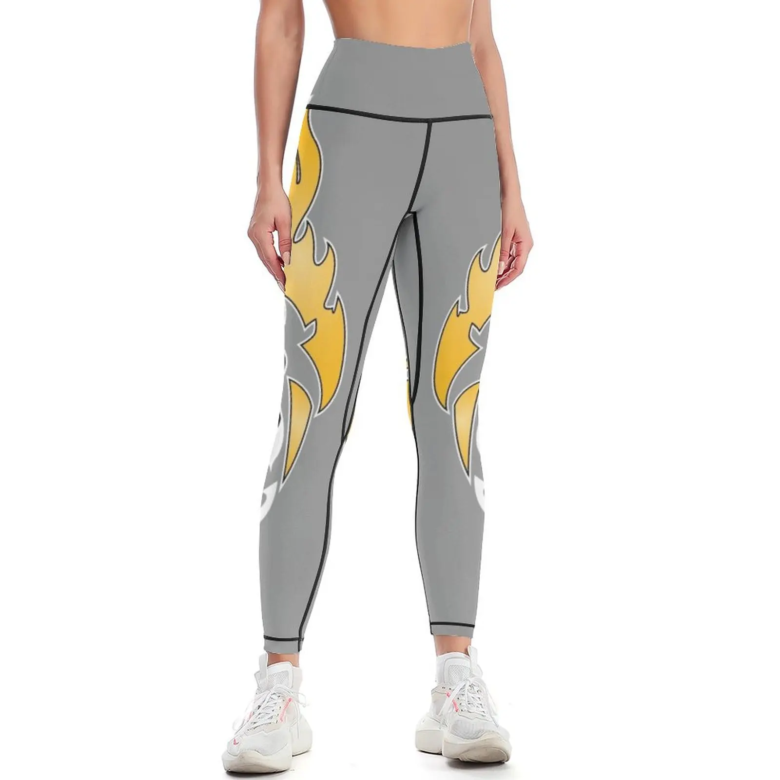 

Latino HEAT!!! Grey Leggings gym top sportswear woman gym 2024 Womens Leggings