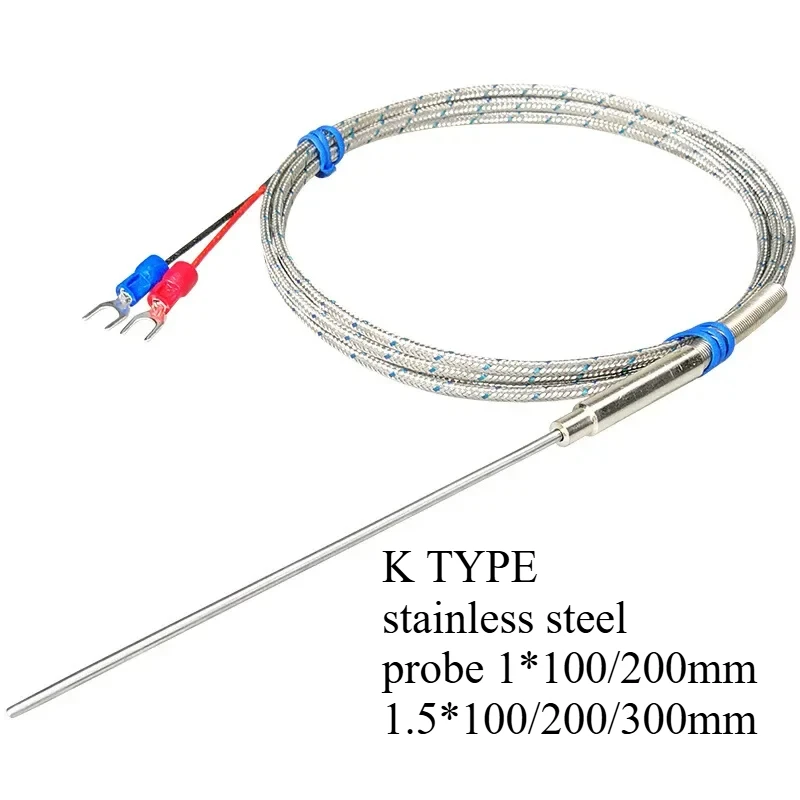 

K TYPE thermocouple probe high temperature sensor high accuracy thermometer