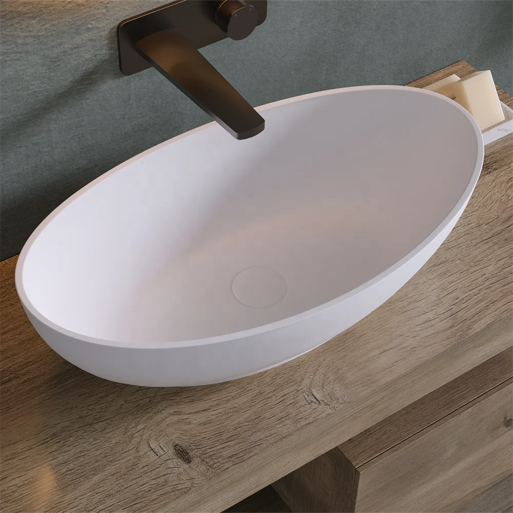 

Stone Washbasin InteriorDesign Table Top Basin With Easy Clean Surface