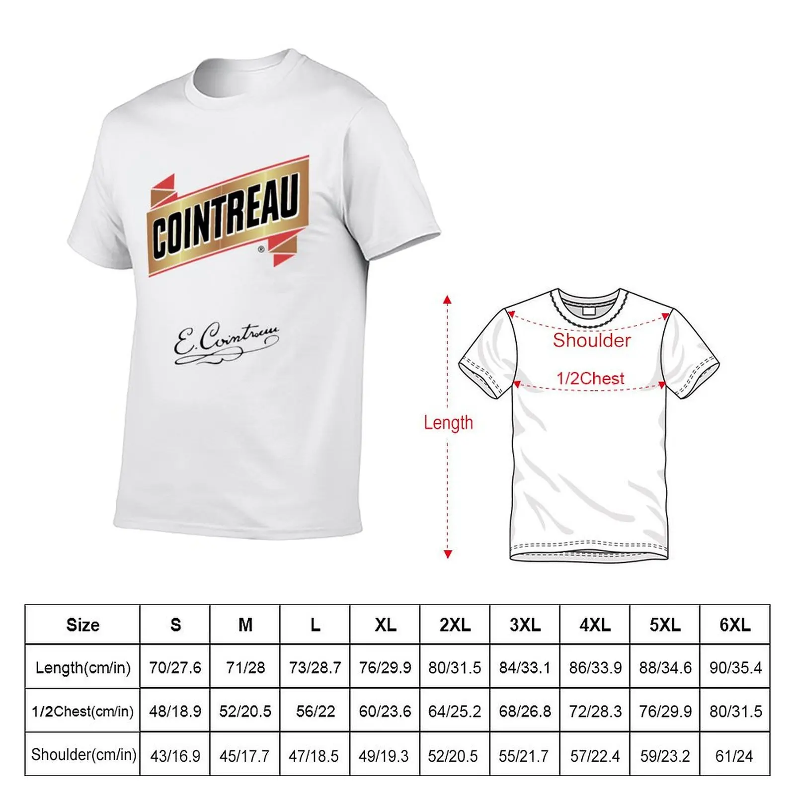 Cointreau franch T-Shirt black cotton t-shirt plain for man package t shirts for man graphic funny T-Shirt