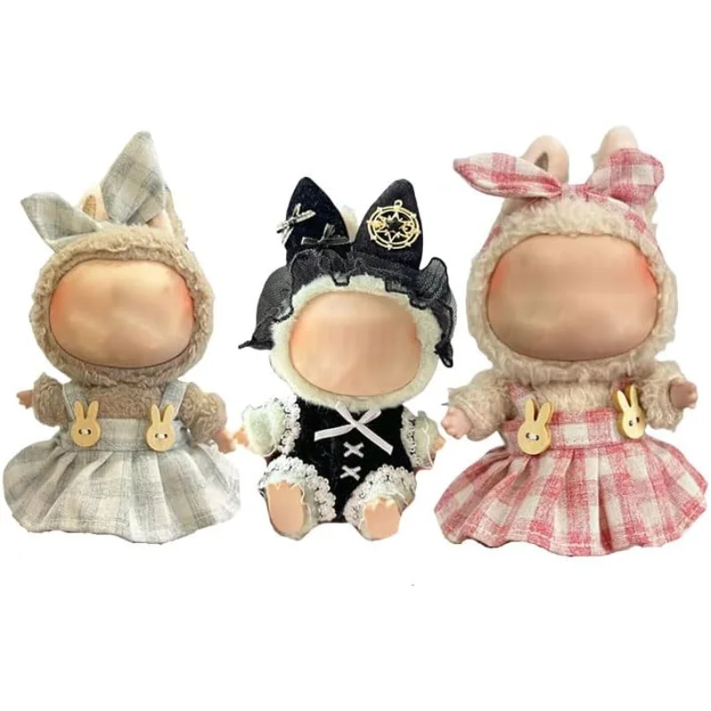 

Labubu Dolls Clothes Outfit 17cm Labubu Doll Charm Clothes Suspenders Pants Replacement 3 Set No Doll
