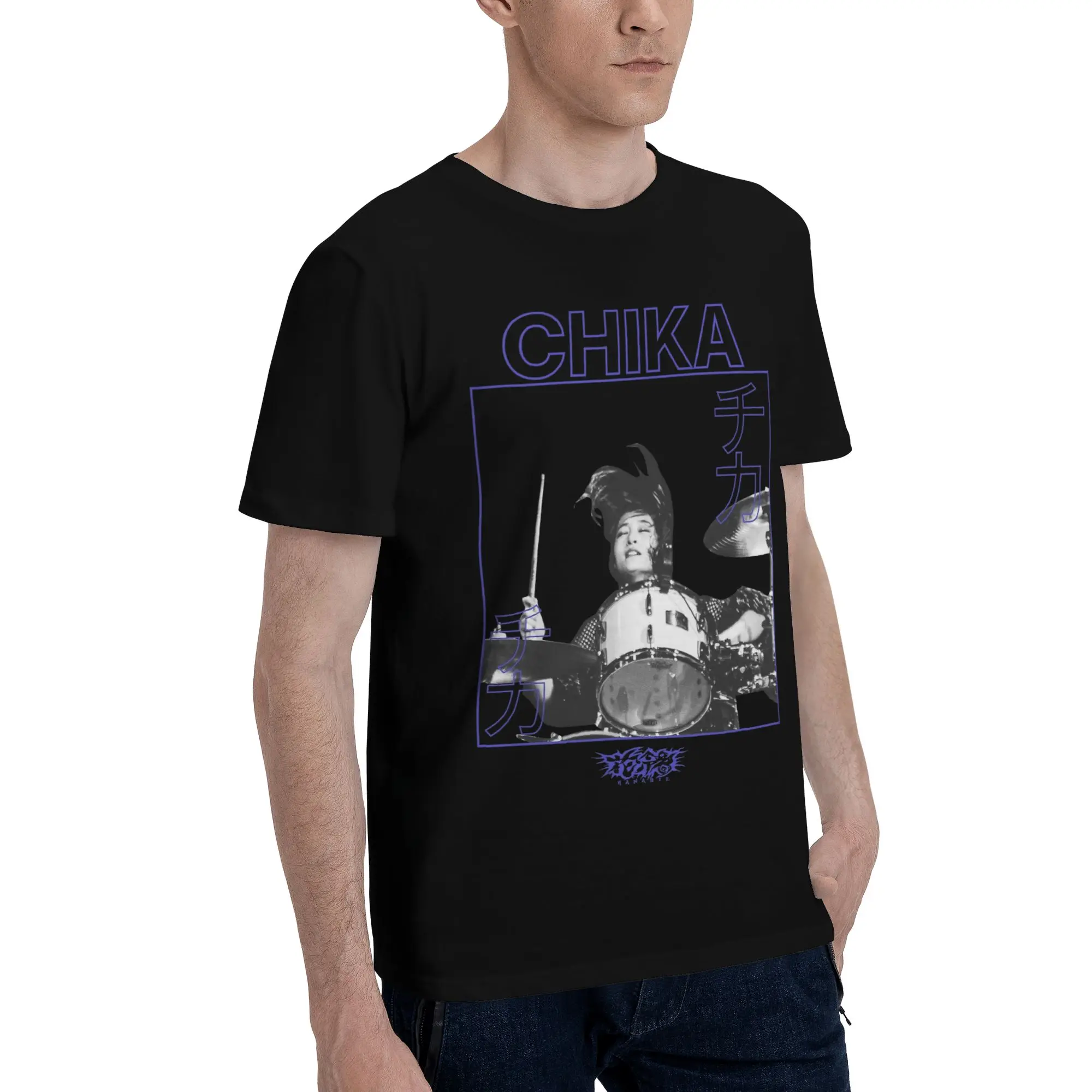 Hanabie Band  Merch Men Women T Shirt Pure Cotton Tee Graphic Printed  Tops T-shirt