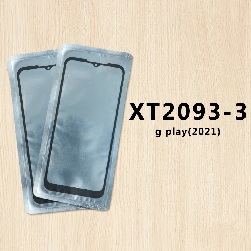 10Pcs/ Lot For Motorola Moto G Play 2021 XT2093-3 Touch Screen Front Outer Glass Panel Lens With OCA