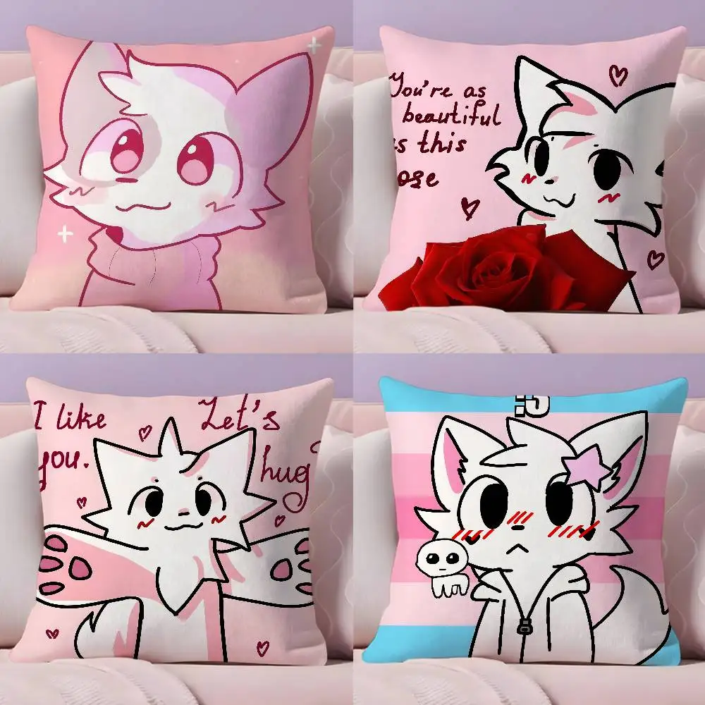 

Cute Cat B-Boykisser Pillow Case Pillowcase Ultra Soft Skin Friendly Fabric Cloud Like Comfort & Concealed Zipper