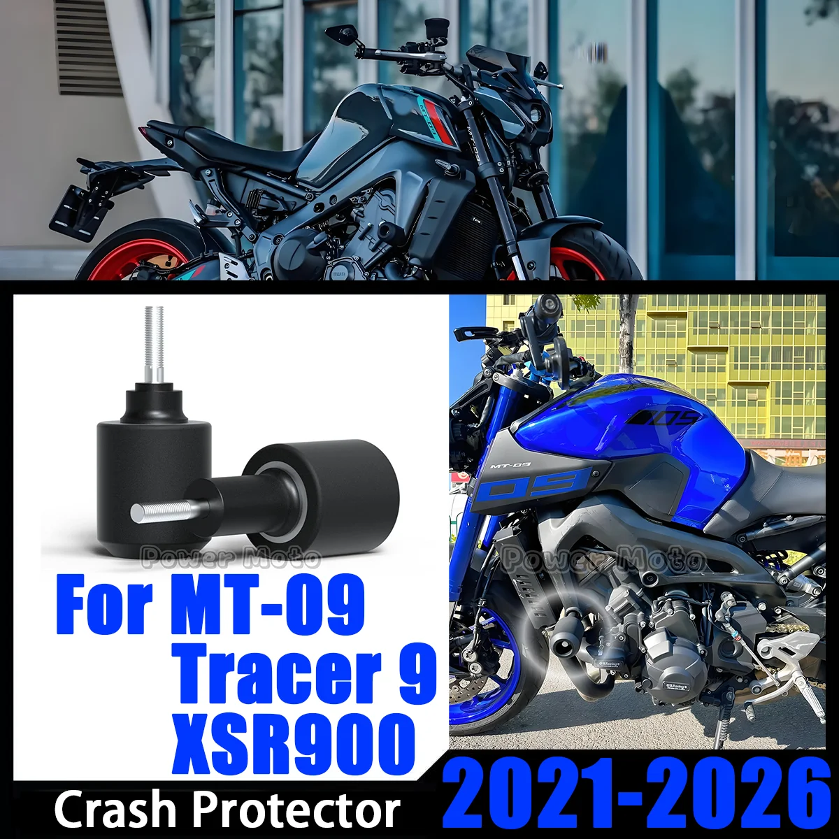 

MT09 2021-2026 Frame Slider Crash Protector For YAMAHA MT-09/SP TRACER 900 9/GT 9GT Motorcycle Falling Protection Crash Pad