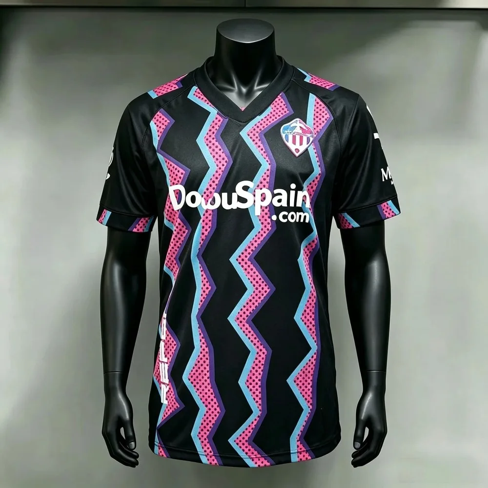 26-27 NEW Family Matching Castellon Football Jersey Print Crew Neck Quick Dry Short Sleeve Parent Child Soccer Uniform Adult Kid