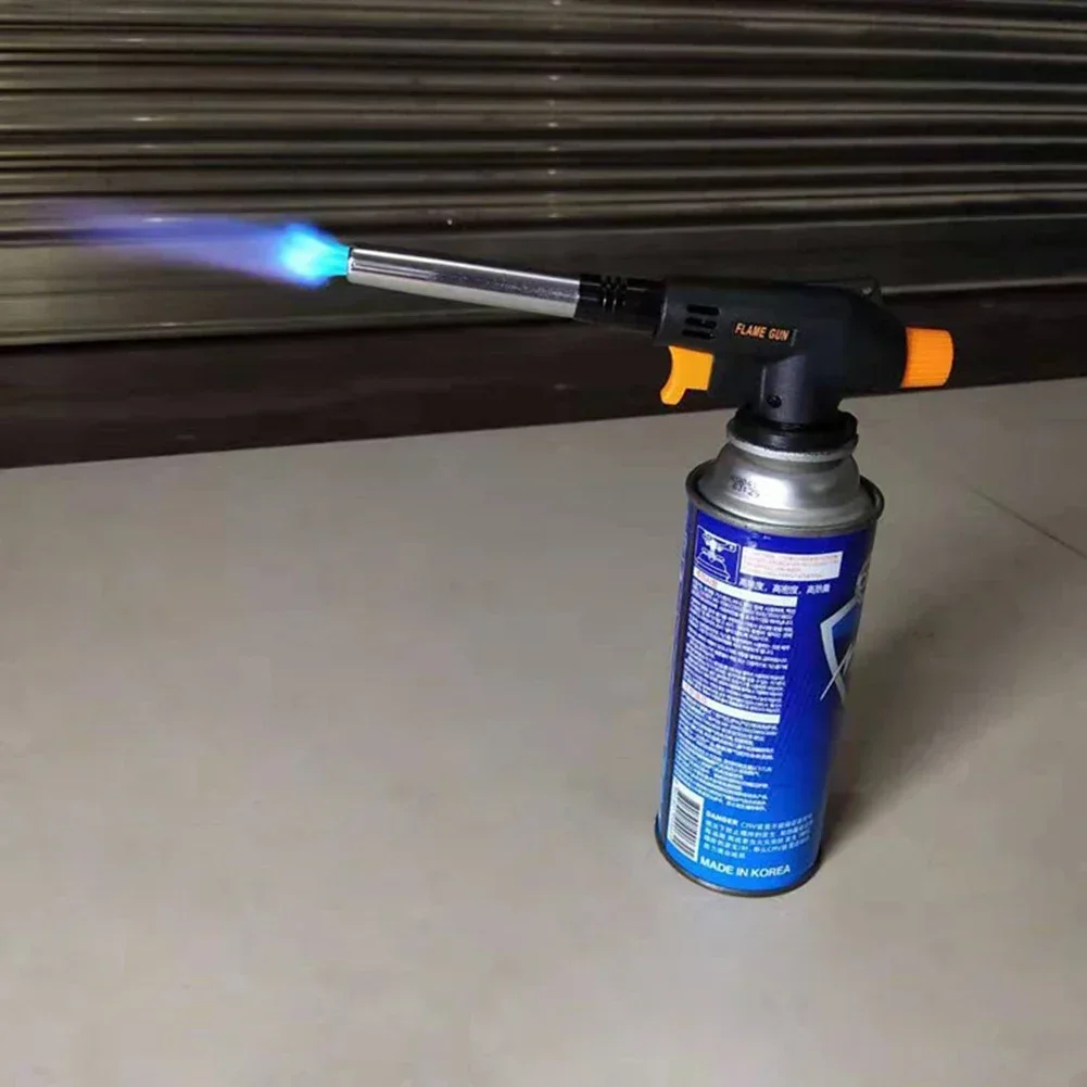 Outdoor Camping Welding Gas Burner Flame Torch BBQ Cooking Ignition Flamethrower Portable Gas Torch for Cooking And Camping