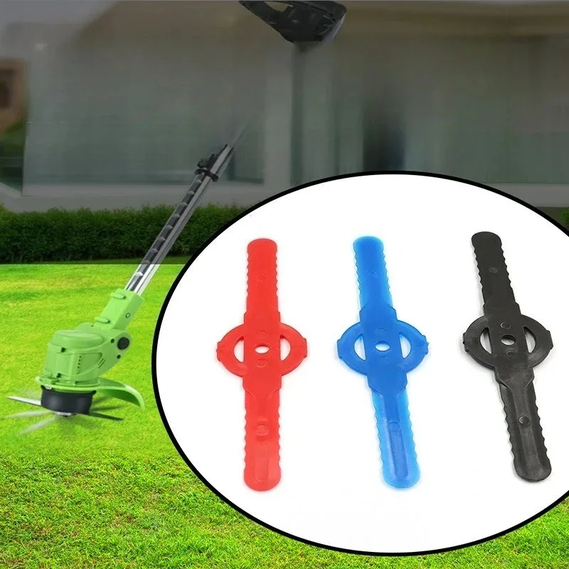 50Pcs Lawn Mower Trimmer Accessories Plastic Grass Trimmer Blades Lawn Mower Blade Cordless Trimmer Garden Tool
