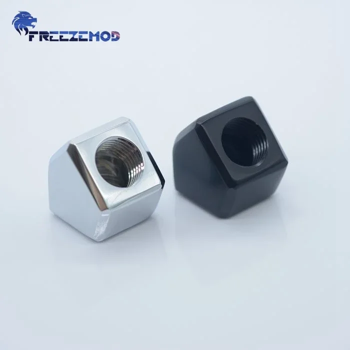 FREEZEMOD Squar Elbow Fitting 45 degree Angle Adapter Double Internal G1/4' External thread MOD Computer water cooler BSNWT-D45