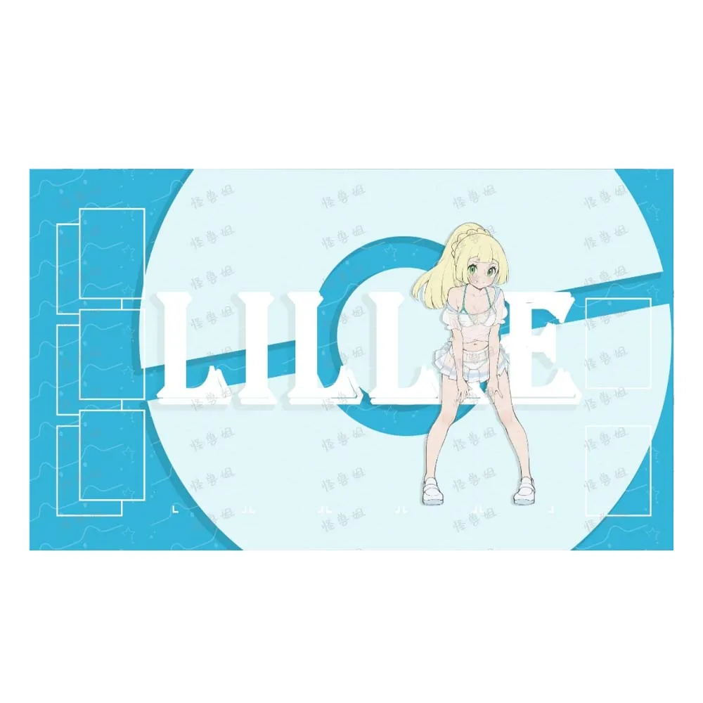 600X350 مللي متر لتقوم بها بنفسك Ptcg المدرب ليلي أيونو بطاقة معركة حصيرة Ptcg أيونو لاعب واحد مجلس بطاقة الألعاب بطاقة المعركة أنيمي بطاقة دمى هدايا #2