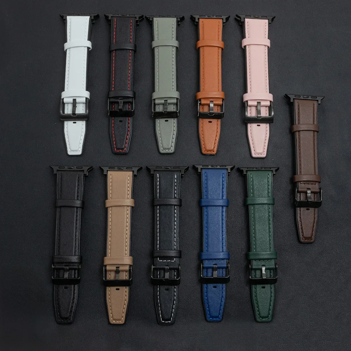 حزام من السيليكون + الجلد لساعة أبل 49/46/45/44/38/40/41 سوار إكسسوارات لسلسلة iWatch Ultra 10 9 8 7 SE 6 5 4