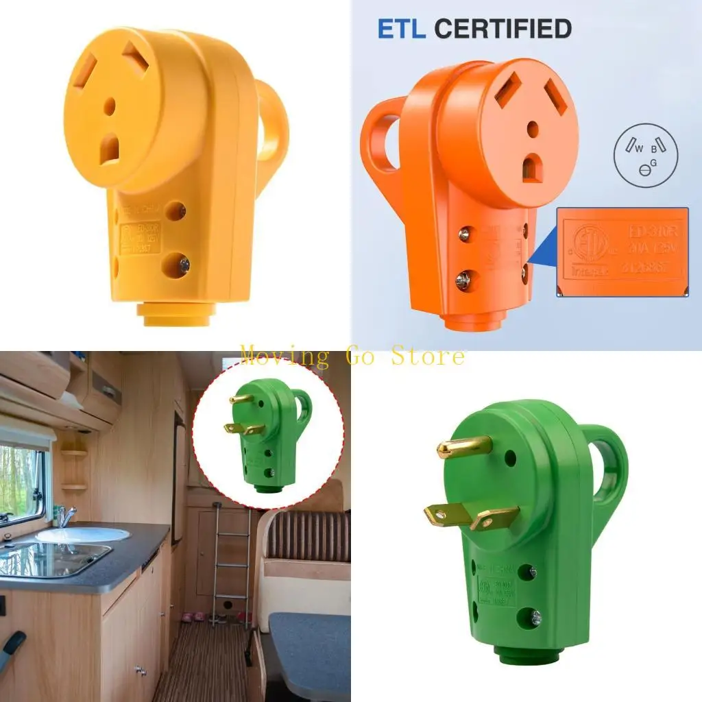 

Разъем питания B5XD с эргономичной ручкой ручки RVS Pult 30 Amp Adapter Power Pult Adapter