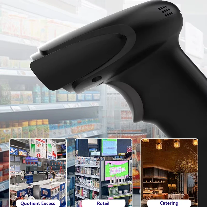 Langhuike 2D Barcode Reader Scanner Qr Code Reader for Supermarket