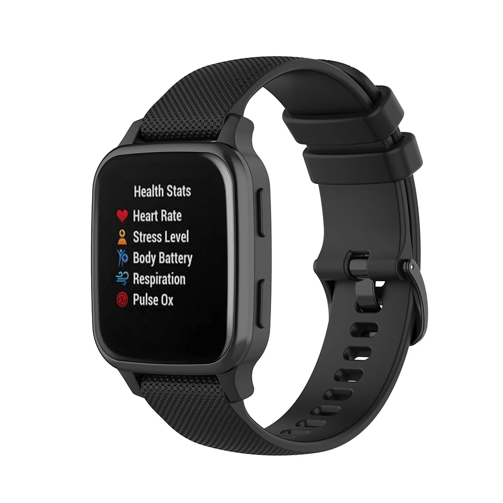 สายซิลิโคน20มม. สำหรับ Garmin venu sq/venu 2 plus สายสมาร์ทวอท์ชสำหรับ huami amazfit BIP Lite BIP u/s GTS 4/3/2