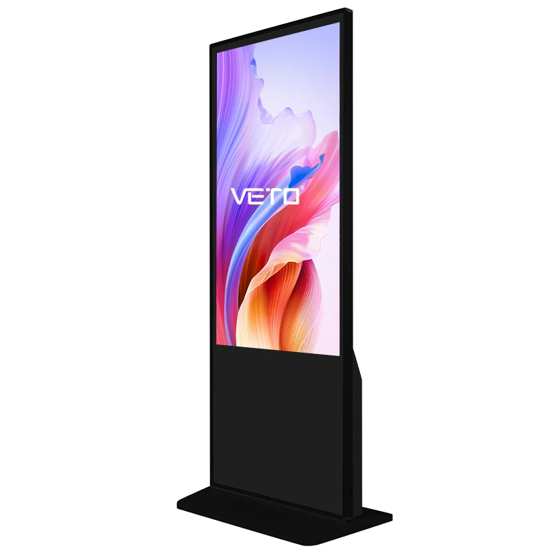 Indoor Vertical Touch Totem Floor Standing Android LCD Advertising Screen Interactive Digital Signage Supplier