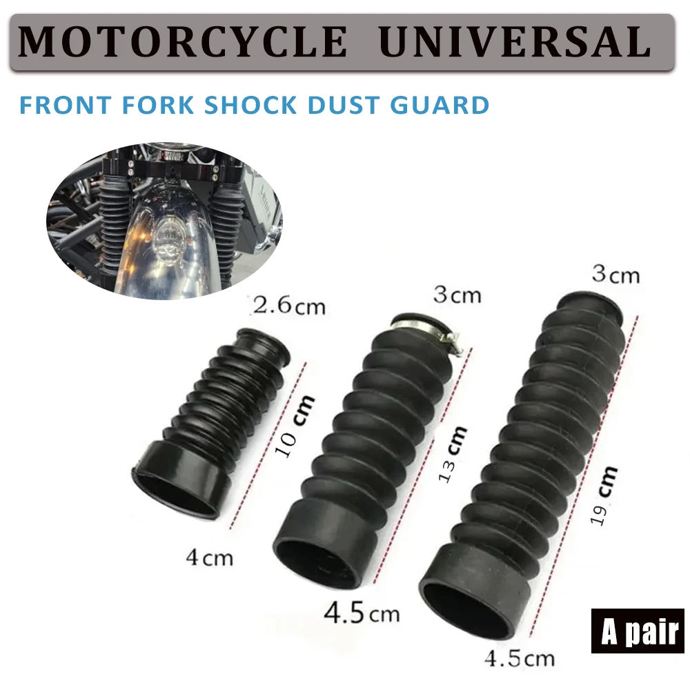 Moto universale anteriore forcella copertura Boot ammortizzatore protezione manicotto protezione antipolvere per Motocross Off Road Pit Dirt Bike